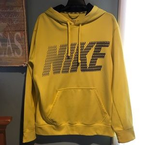 Nike highlighter pull over hoodie